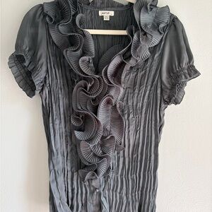 Jaipur Gray‎ Ruffled Women's Blouse